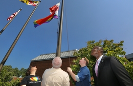 Howard County Executive Calvin Ball Kicks off Pride Month with County’s First Ever Pride Flag Raising Ceremony 