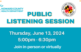 Public Health Listening Session graphic