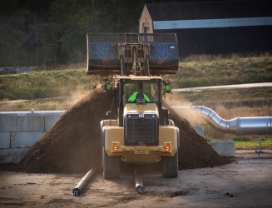 composting facility grinder 