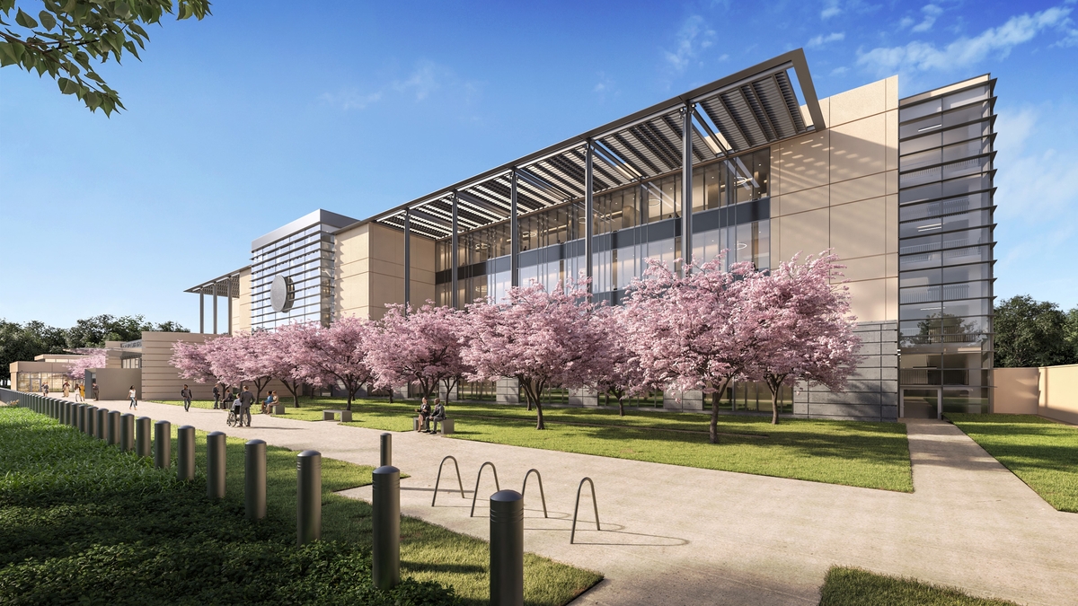 Rendering of wew courthouse side view