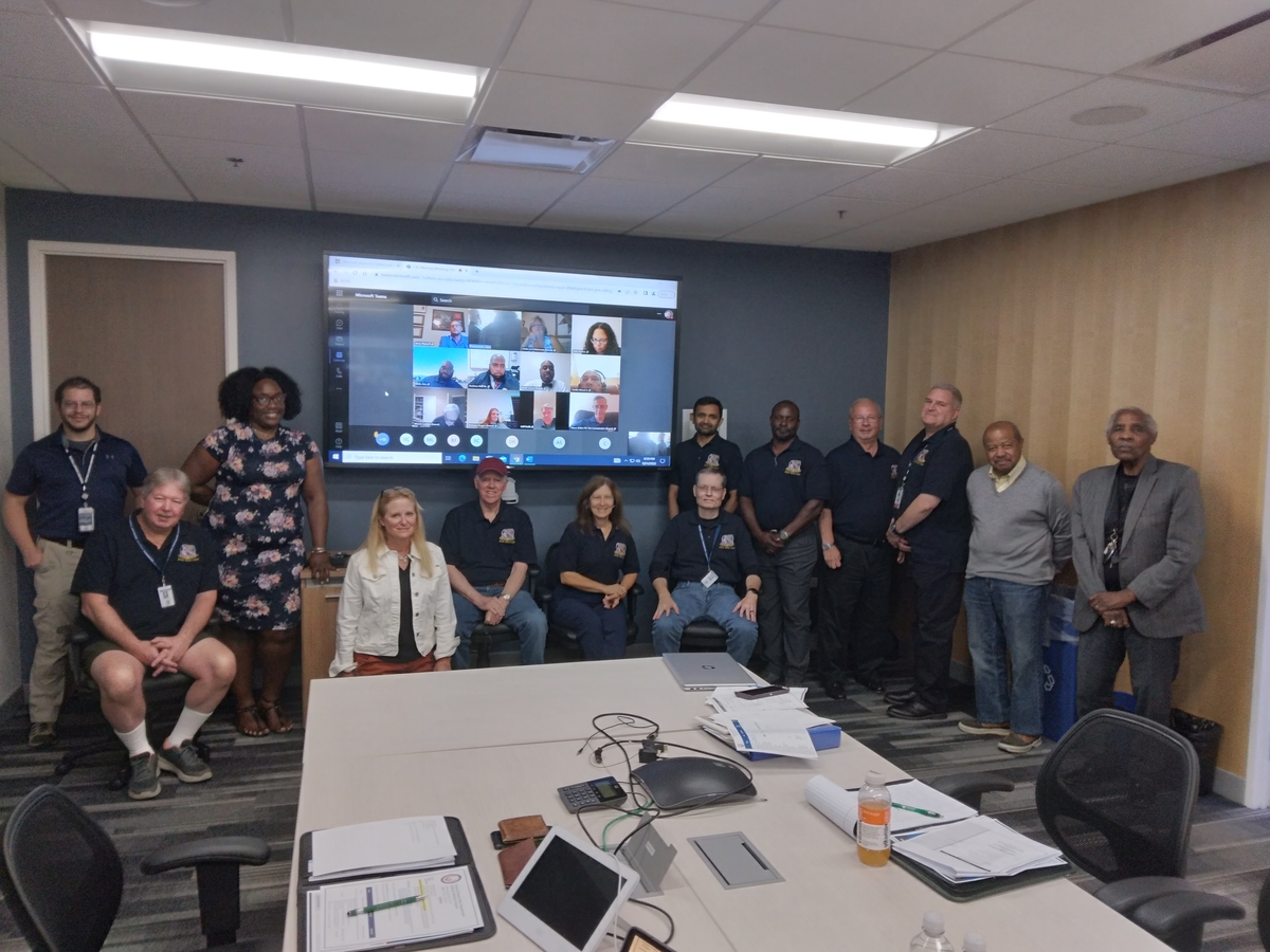 CAC members meeting both in person and virtually