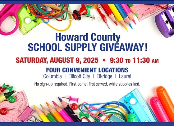 Howard County School Supply Giveaway