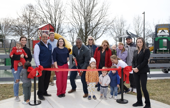 Schooley Mill Pak Playground Ribbon Cutting