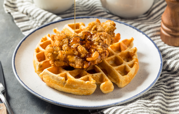 chicken and waffles