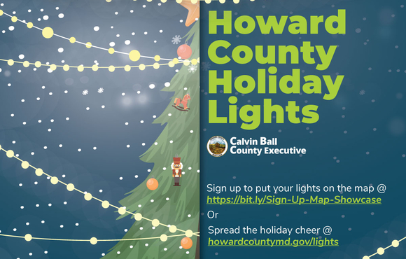 Howard County Holiday Lights Map