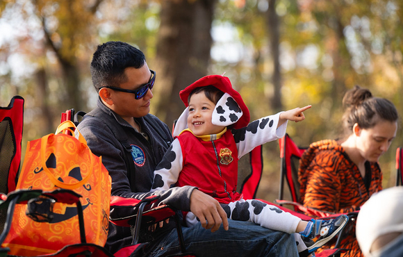 boy in Halloween costume 
