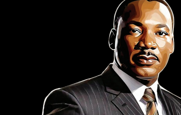 Illustrated image of Martin Luther King, Jr. 