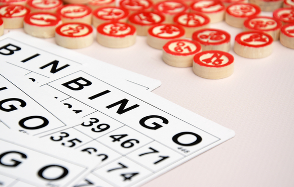 Bingo cards and markers