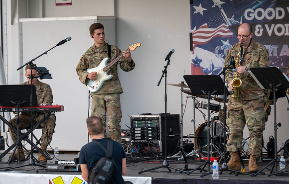 Performers at the good vibes and voices concert