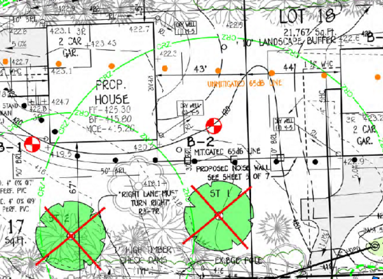 Alternative compliance site plan