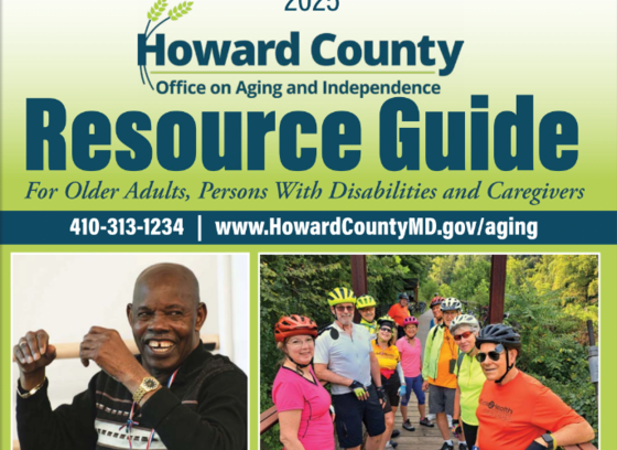 OAI Resource Guide 2025 Front Cover with pictures of older adults and link to the OAI office number and website