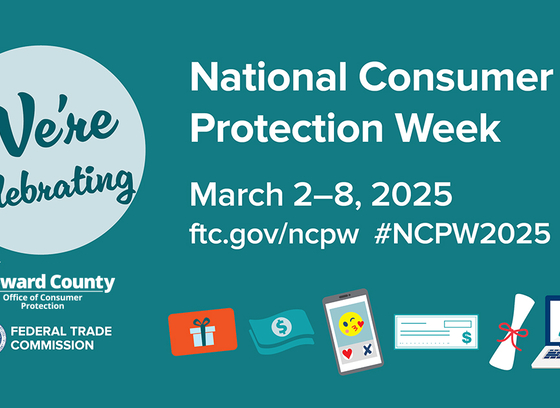 Logo with dates for National Consumer Protection Week