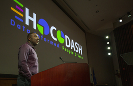 Calvin Ball at HoCo Dash announcement
