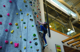 youth rock climbing
