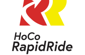 A photo of the HoCo RapidRide logo.