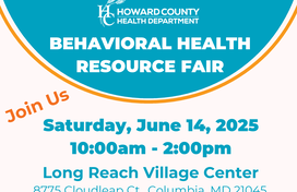 Behavioral Health Resource Fair. Join us Saturday, June 14, 2025 from 10am-2pm
