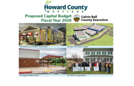Cover of County Executive Calvin Ball's Proposed Capital Budget Fiscal Year 2026 book.