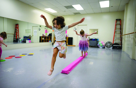 girl at gymnastic camp