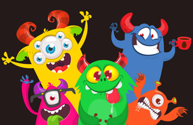 cartoon monsters 