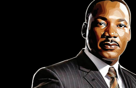 Illustrated image of Martin Luther King, Jr. 