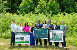 Group of officials at announcement of High School #14 in Elkridge