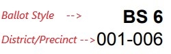 ballot style