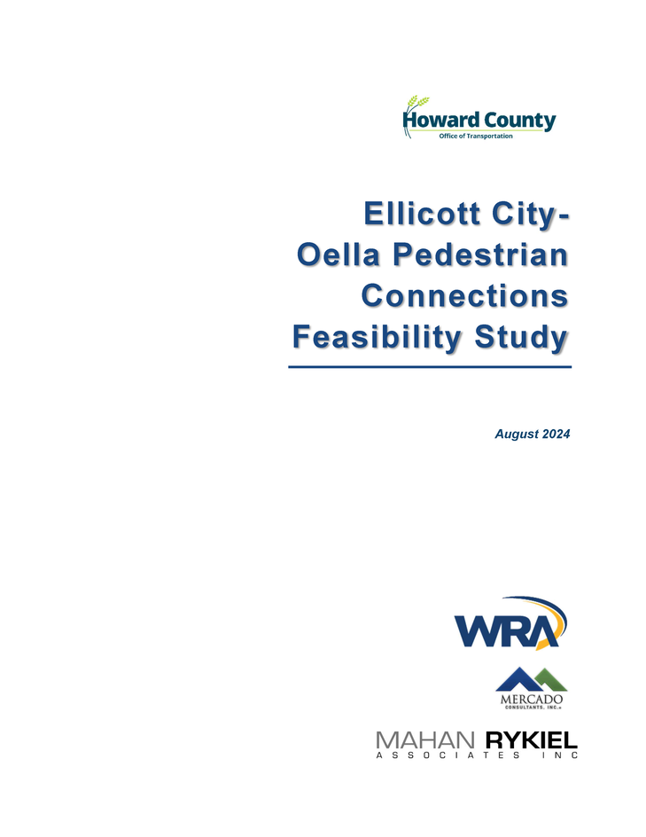 Ellicott City - Oella Pedestrian Connections Feasibility Study Report Cover