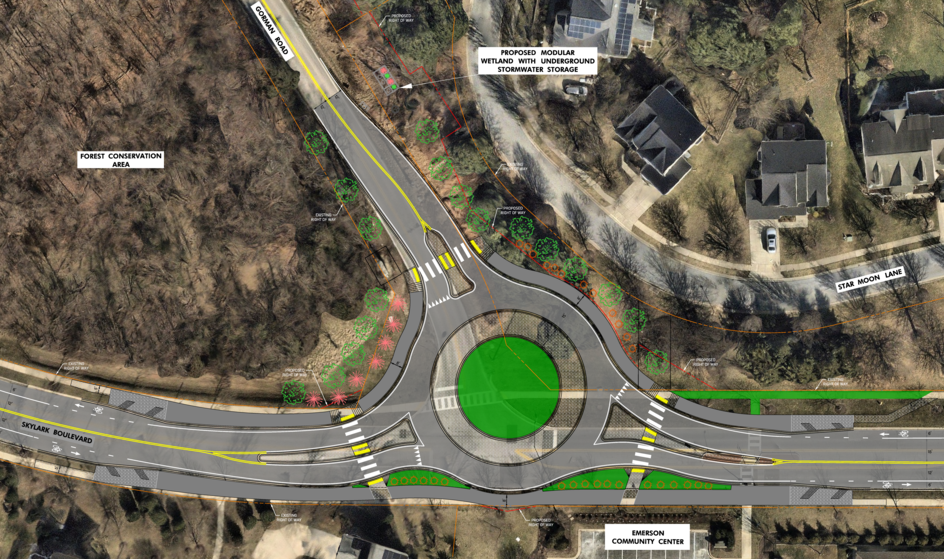 Gorman Skylark Roundabout design sketch