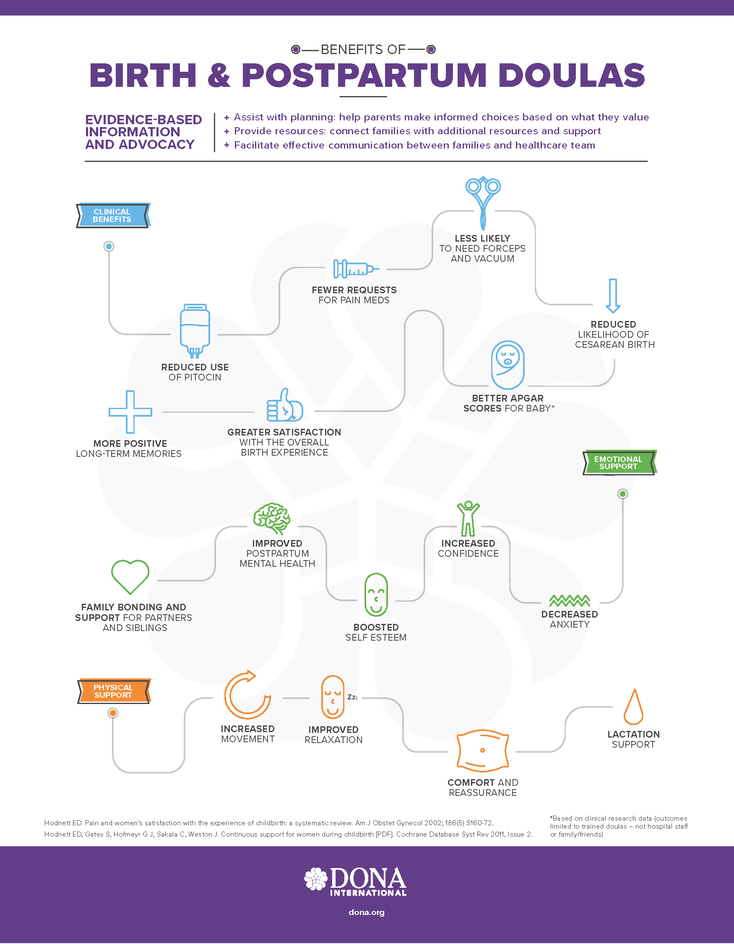 Birth & Postpartum Doula infographic