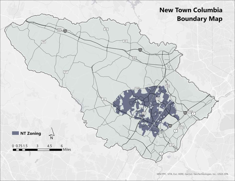 New Town Location Map