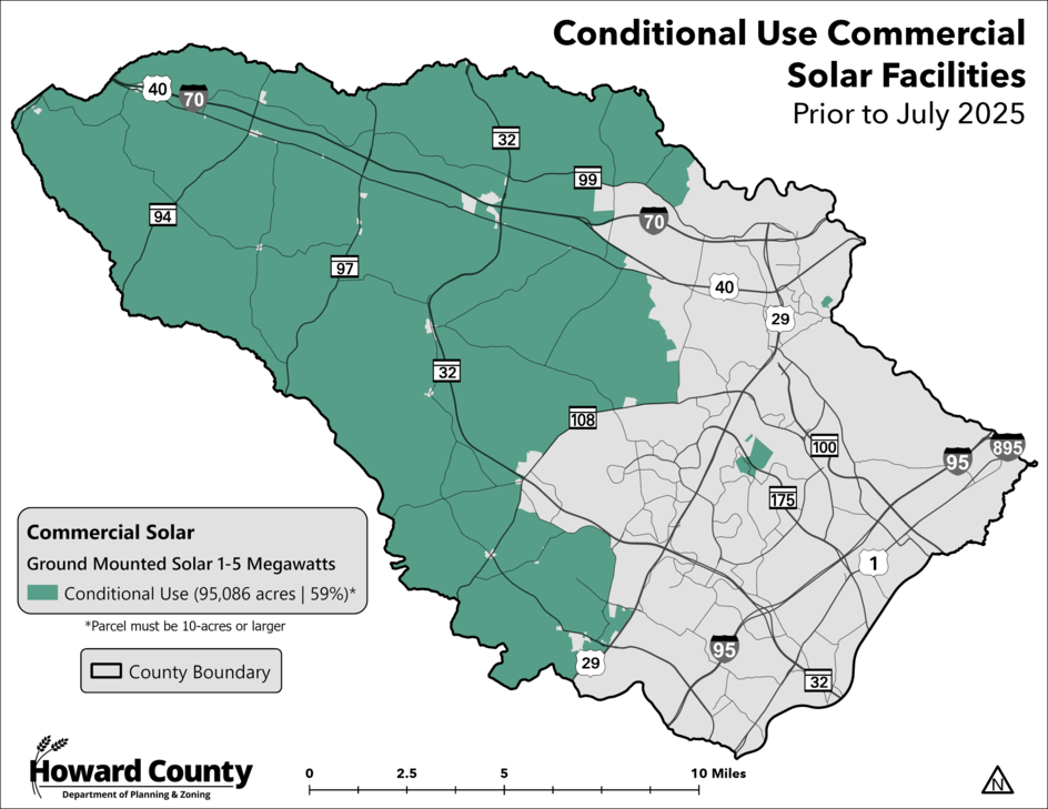 Commercial Solar Conditional Use Map