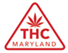 THC Maryland icon. Red triangle with text in middle.