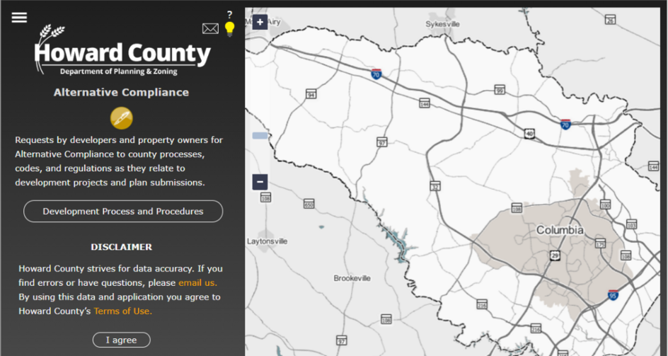 Alternative Compliance Interactive Map
